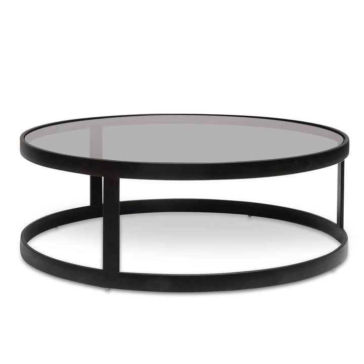 Nested Smoked Glass Coffee Table