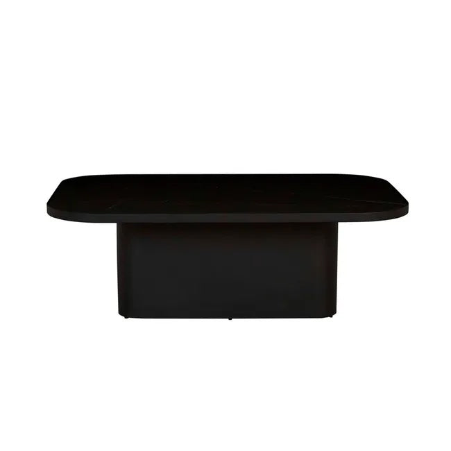 Amara Black Marble Pedestal Coffee Table