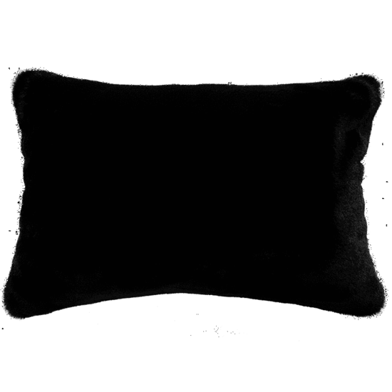 Black Panther Faux Fur Cushion