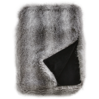 Grey Wolf Faux Fur Cushions