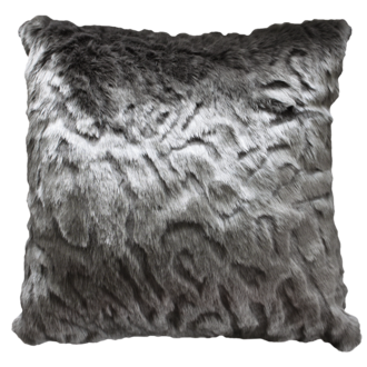 Pewter Chinchilla Faux Fur Cushions