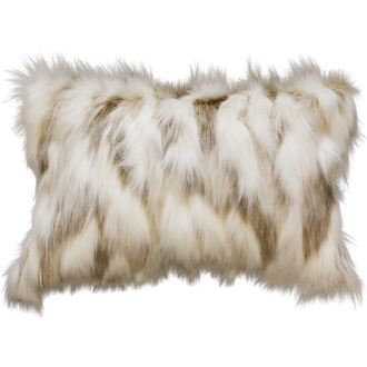 Snowshoe Hare Faux Fur Cushion