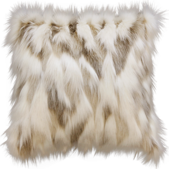 Snowshoe Hare Faux Fur Cushion
