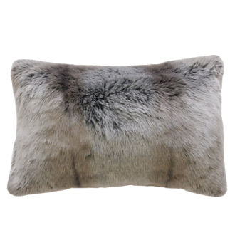 Silver Marten Faux Fur Cushion