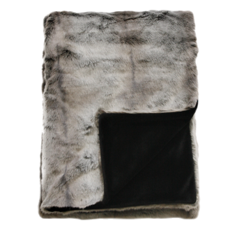 Silver Marten Faux Fur Cushion