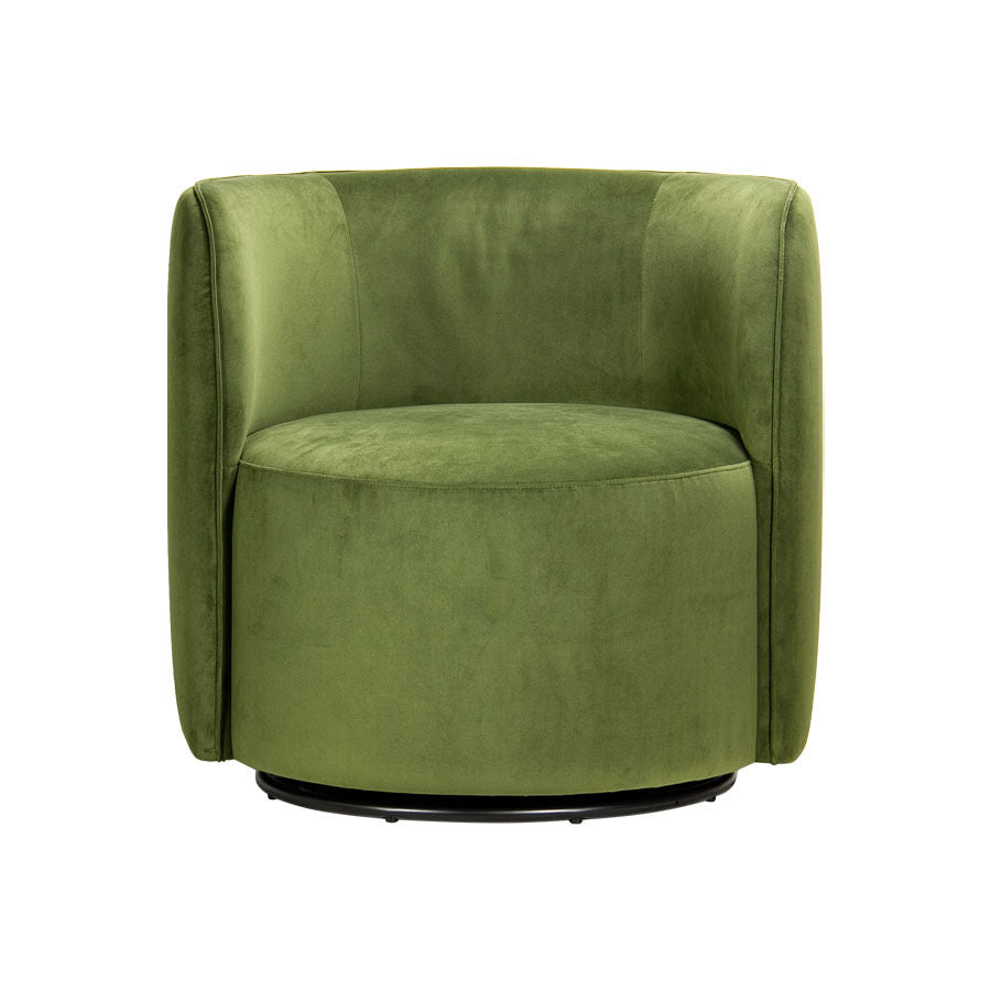 Aubrey Swivel Chair Vine Velvet