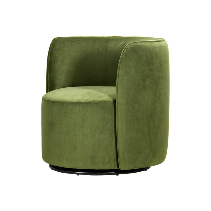 Aubrey Swivel Chair Vine Velvet