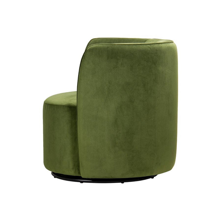 Aubrey Swivel Chair Vine Velvet