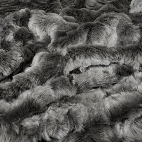 Pewter Chinchilla Faux Fur Cushions