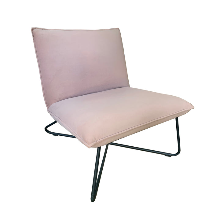 New York Velvet Sleigh Chair