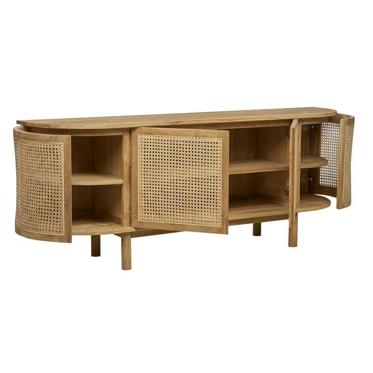 Willow Woven Curved Buffet