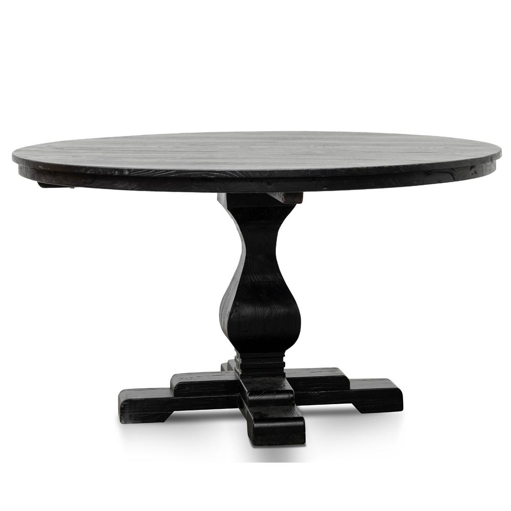 Reclaimed 1.4cm Black Dining Table