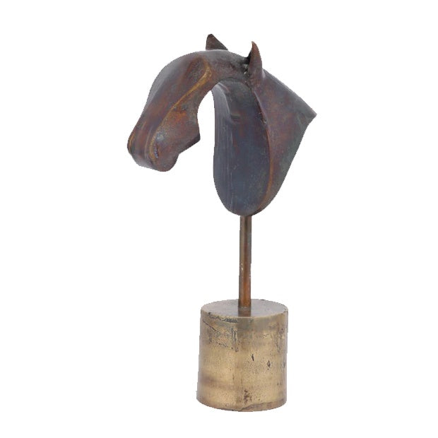Antique Bronze Horse Head