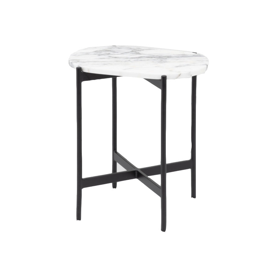 Rhone Black Oval Side Table